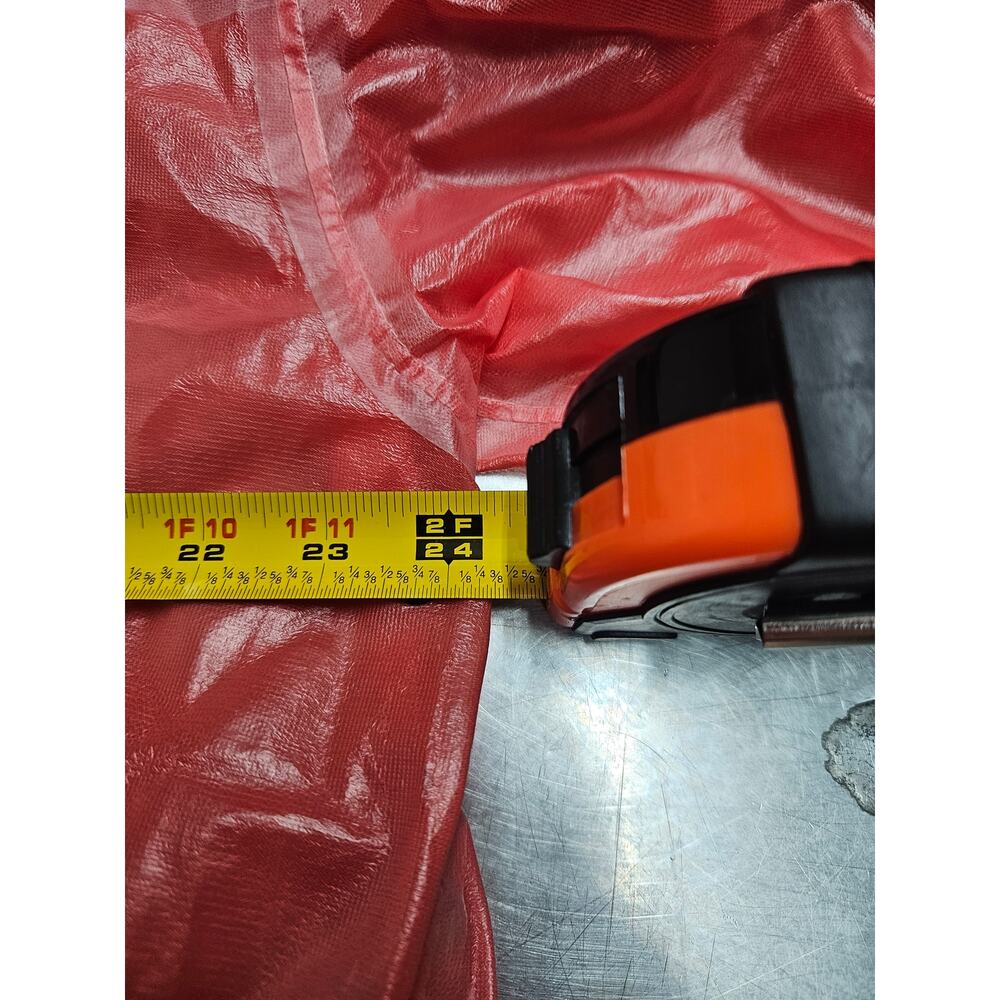 Frogg Toggs XXL Xtreme Lite Hooded Jacket Coral Orange Pink Color Teal Accent - Picture 8 of 15